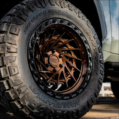 Typhoon Truck | Smoked Bronze Center Gloss Black Lip - Wheels
