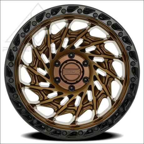 Typhoon Truck | Smoked Bronze Center Gloss Black Lip - Wheels