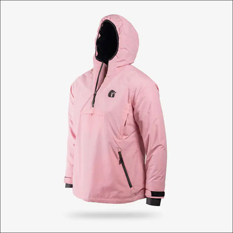 Waterproof 1/2 Zip Bog Hoodie | Womens - Light Pink - Medium - Outerwear