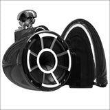 Wet Sounds Revolution Series 10’’ Black Tower Speakers - Swivel Clamp Mini (1’’ - 1 7/8’’) - Audio