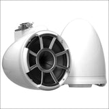 Wet Sounds Revolution Series 10’’ White Tower Speakers - Swivel Clamp Base Mount - Audio