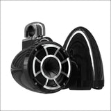 Wet Sounds Revolution Series 8’’ Black Tower Speakers - Fixed Clamp (1 7/8’’ - 3’’) - Audio