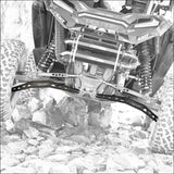 Zbroz Polaris RZR Turbo S Intense Series Lower Radius Rod Kit - Rods